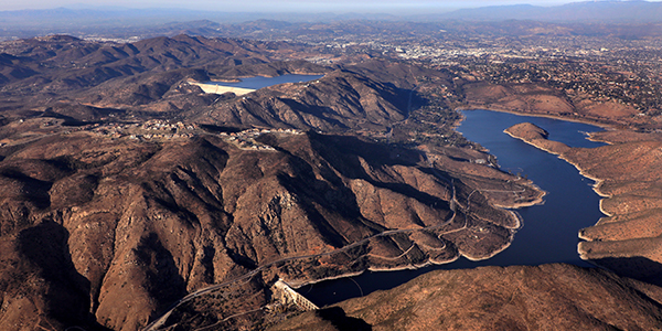 aerial of reservoir